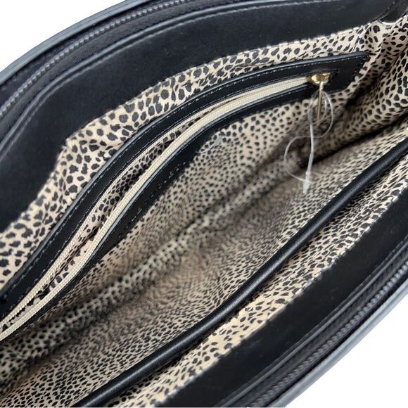 SOLE SOCIETY Envelope Clutch with Gold Hardware in Black and Gray - Picture 6 of 14